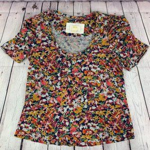 Maeve by Anthropologie NWOT Floral Short Sleeve